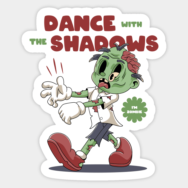 Funny Zombie Halloween Sticker by milatees